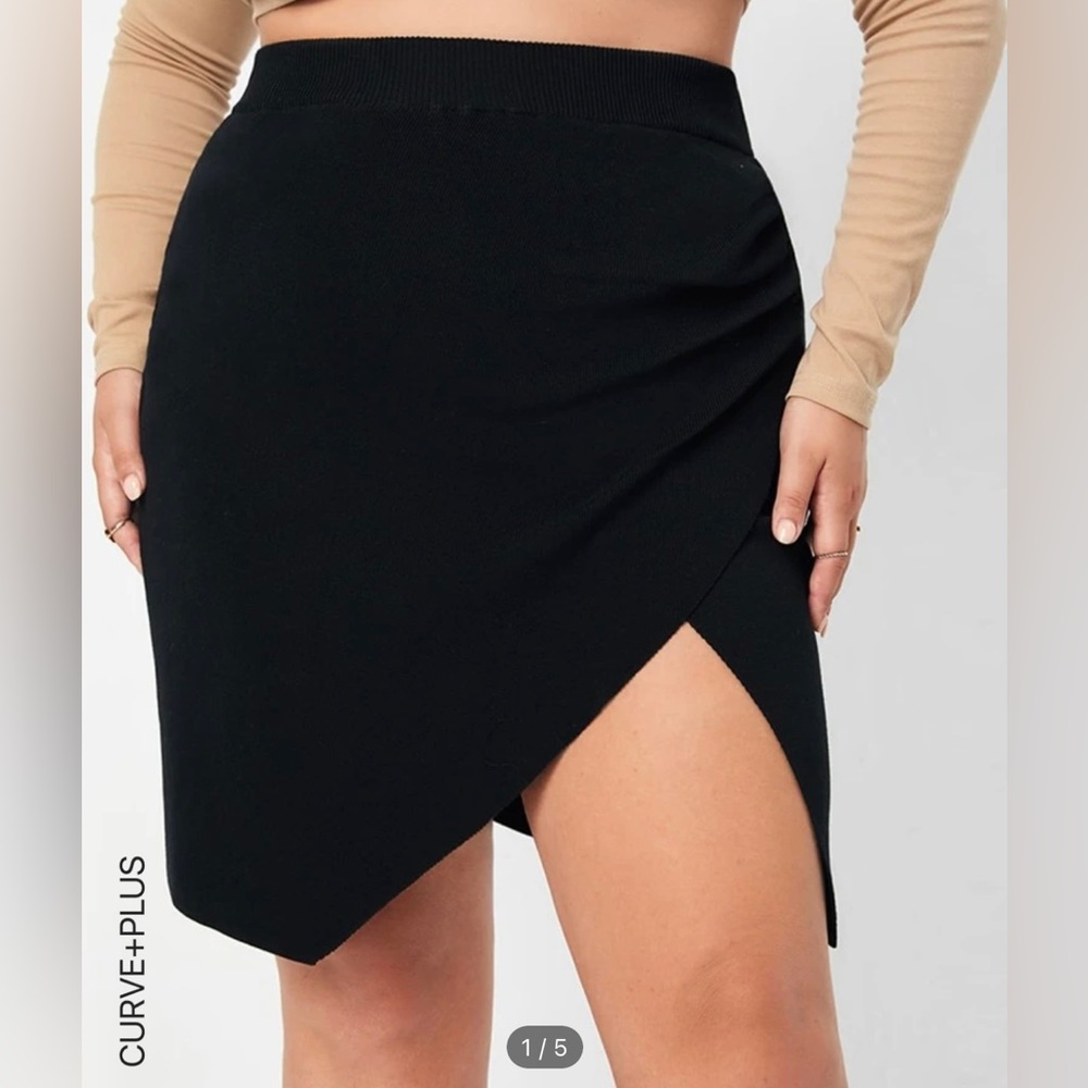 Wrap Sweater Skirt - Shein